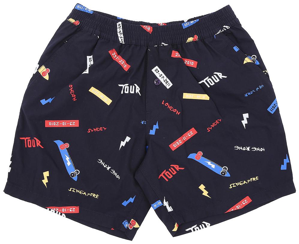 Gini Jony Boy Printed Shorts - Blue
