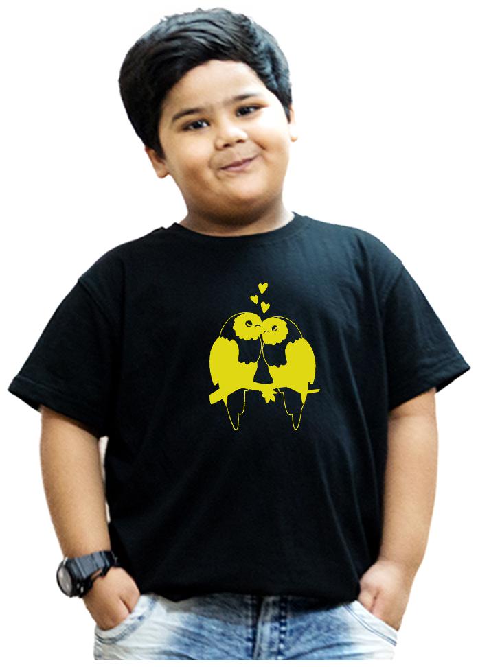 HEYUZE Boy Cotton Solid T-shirt - Black 
HEYUZE Boy Cotton Solid T-shirt - Black