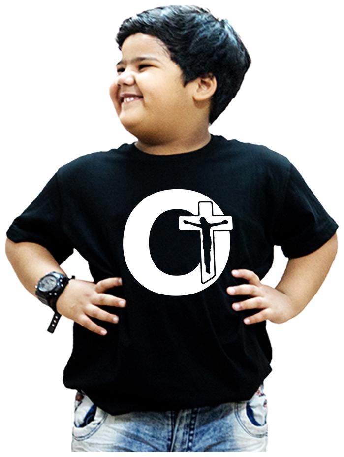 HEYUZE Boy Cotton Printed T-shirt - Black