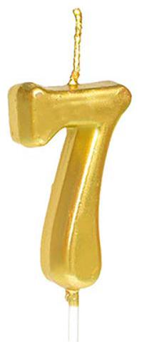 HIPPITY HOP Numerical No 7 Candle (3-inch) Number Candle no Candle for Birthday Parties Wedding Engagement Anniversary (Gold)
HIPPITY HOP Numerical No 7 Candle (3-inch) Number Candle no Candle for Birthday Parties Wedding Engagement Anniversary (Gold)