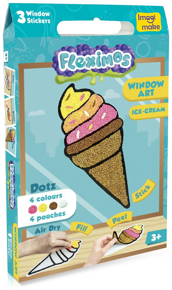 Imagimake Fleximos Ice Cream Peel Stick Window Sticker DIY Dotz Air Dry Clay Art Set For Girls and Boys 3 Years (Ice Cream)
Imagimake Fleximos Ice Cream Peel Stick Window Sticker DIY Dotz Air Dry Clay Art Set For Girls and Boys 3 Years (Ice Cream)