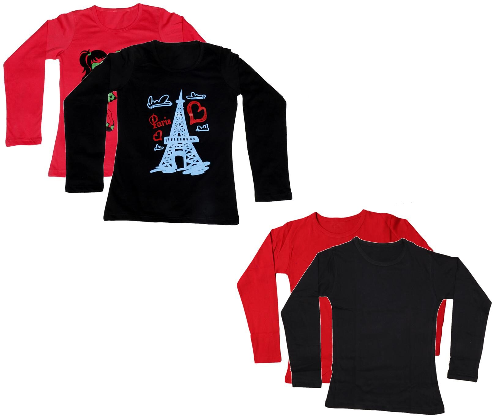 Indiweaves Girl Cotton Printed T shirt - Multi 
Indiweaves Girl Cotton Printed T shirt - Multi