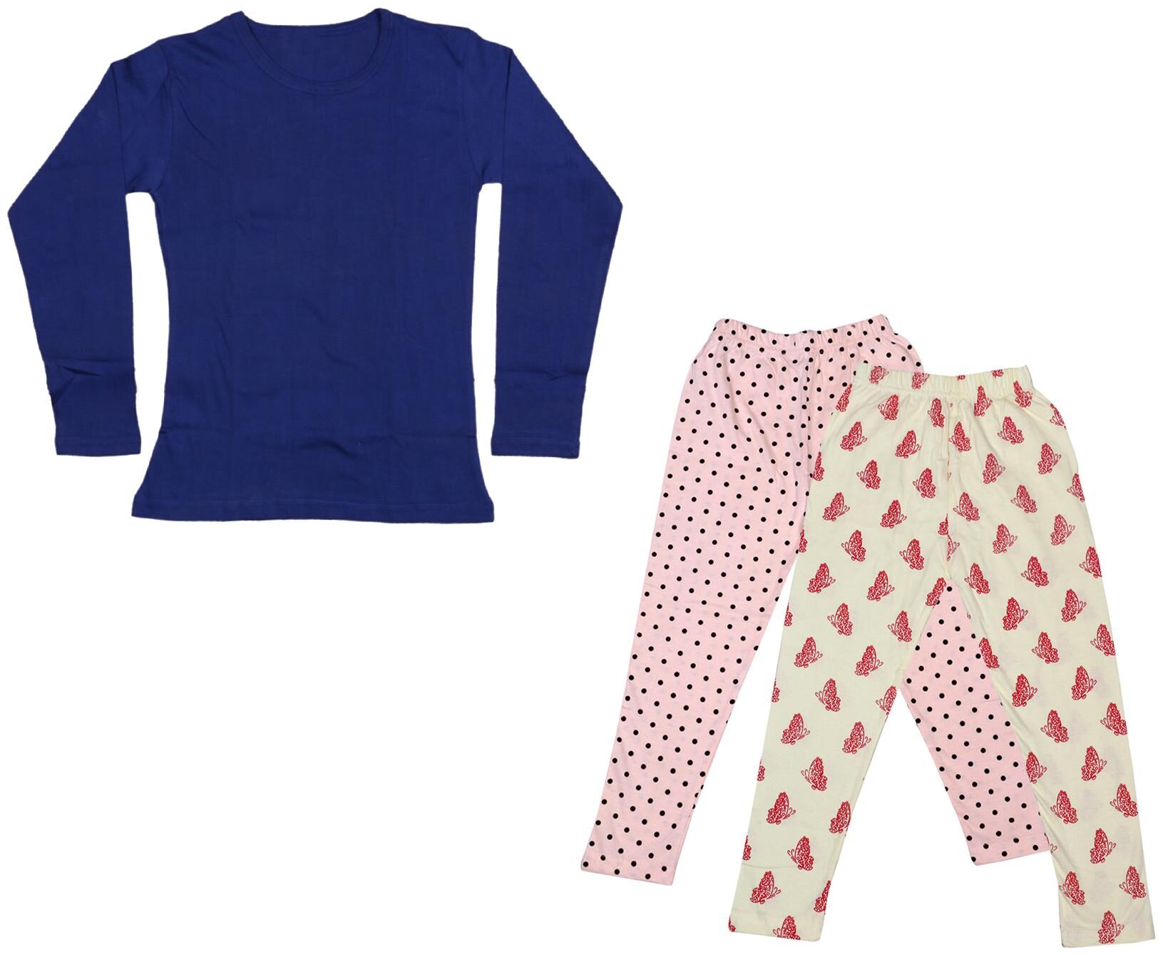 Indiweaves Girl Cotton Solid T shirt - Multi 
Indiweaves Girl Cotton Solid T shirt - Multi