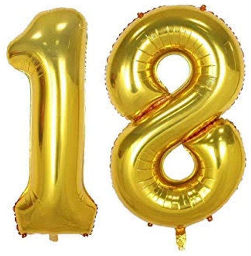 JMO27Deals 18 Numbers Golden Foil Birthday-Anniversary Party Decorations Balloon (Golden Pack of 2)
JMO27Deals 18 Numbers Golden Foil Birthday-Anniversary Party Decorations Balloon (Golden Pack of 2)
