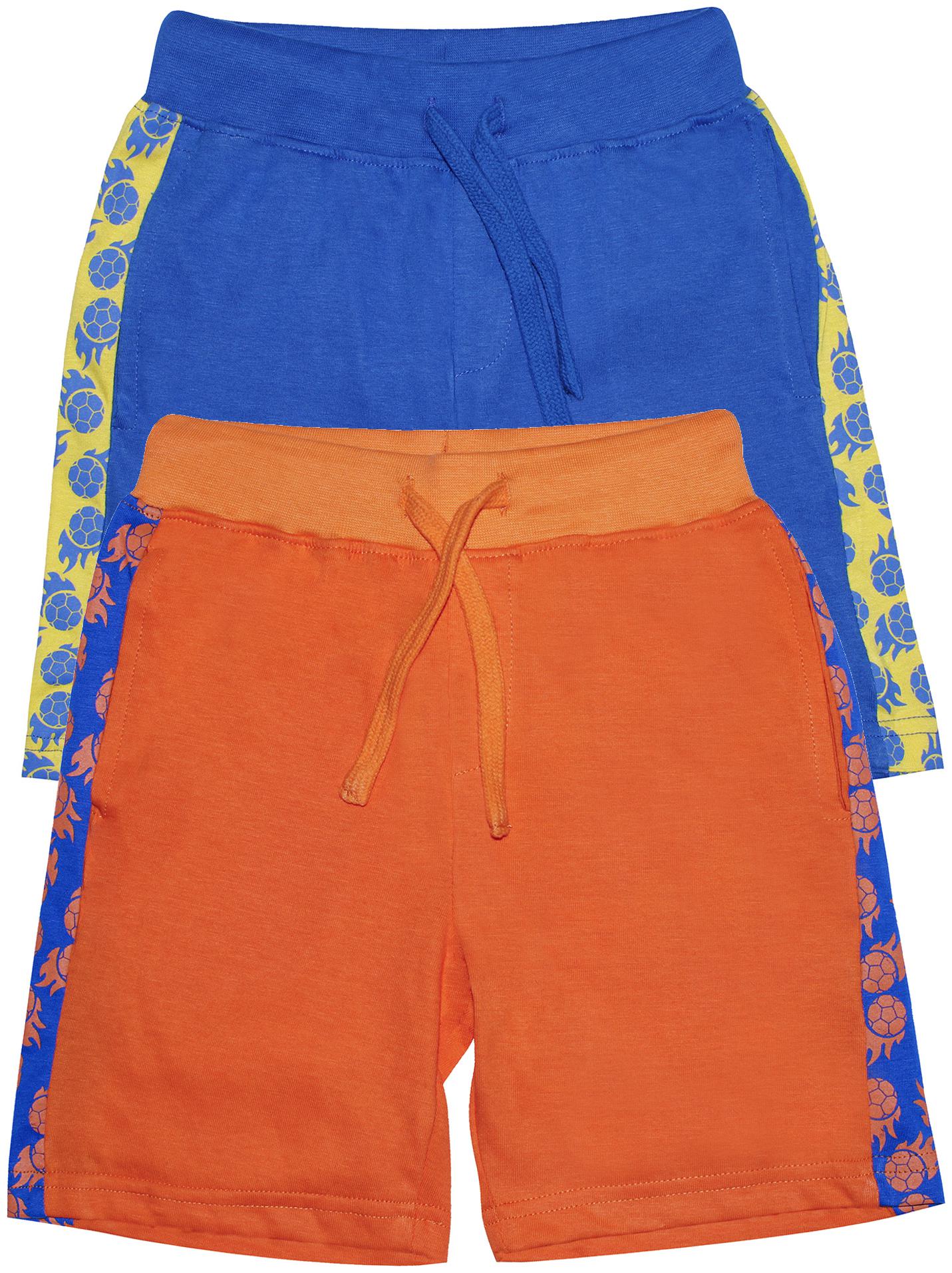 KiddoPantiBoys Foot Ball Print Cut and Sew Panel Knit shorts Pack of 2 (Orange Blue)
KiddoPantiBoys Foot Ball Print Cut and Sew Panel Knit shorts Pack of 2 (Orange Blue)