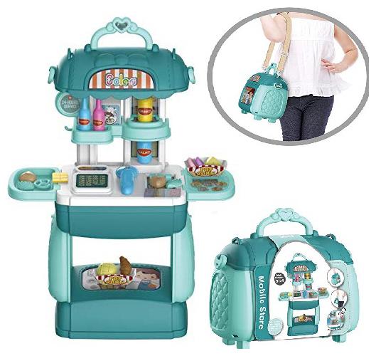 KTRS ENTERPRISE 3 in 1 Multi Function Pretend Mobile Supermarket Playset to Play Little Chef s Supermarket Set with Portable Suitcase Design
KTRS ENTERPRISE 3 in 1 Multi Function Pretend Mobile Supermarket Playset to Play Little Chef s Supermarket Set with Portable Suitcase Design