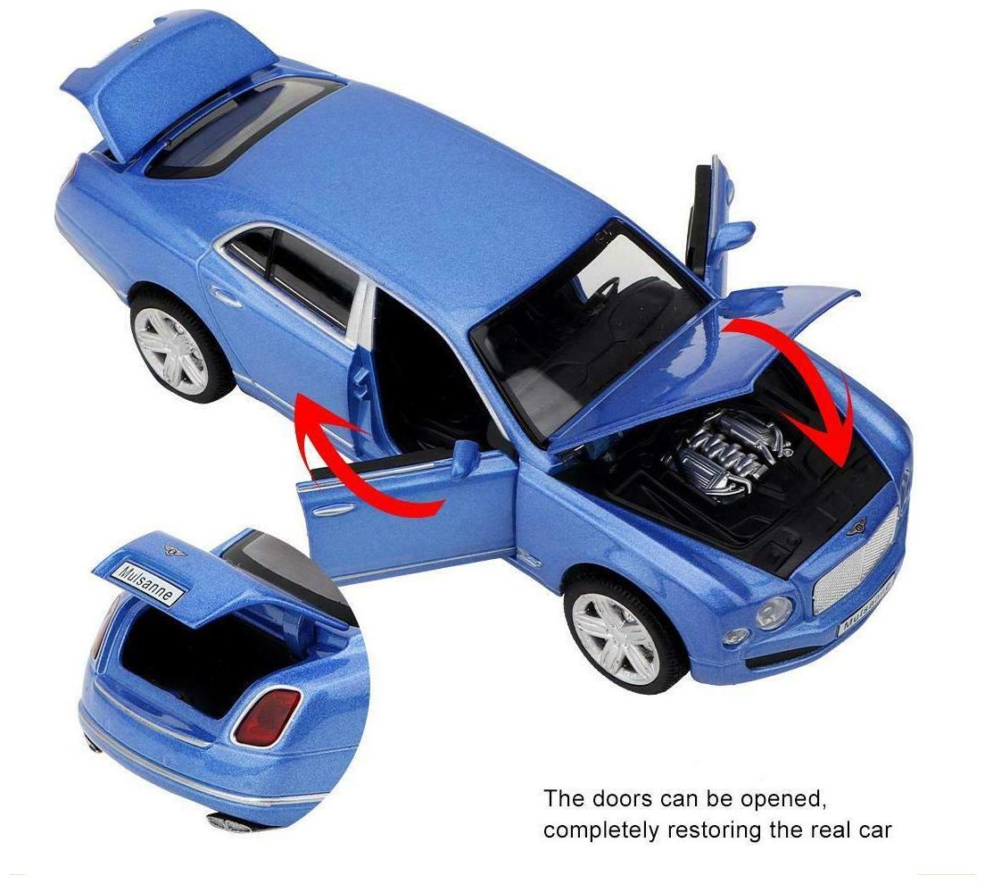 KTRS ENTERPRISE1 32 Bentley Mulsanne Model CAR Die-Cast Metal Pull Back Car Toy with Openable Doors Light Music (Colors as Per Stock)
KTRS ENTERPRISE1 32 Bentley Mulsanne Model CAR Die-Cast Metal Pull Back Car Toy with Openable Doors Light Music (Colors as Per Stock)