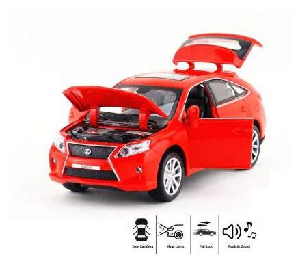 KTRS ENTERPRISE1 32 Lexus Rx450h Model CAR Die-Cast Metal Pull Back Car Toy with Openable Doors Light Music (Colors as Per Stock)
KTRS ENTERPRISE1 32 Lexus Rx450h Model CAR Die-Cast Metal Pull Back Car Toy with Openable Doors Light Music (Colors as Per Stock)