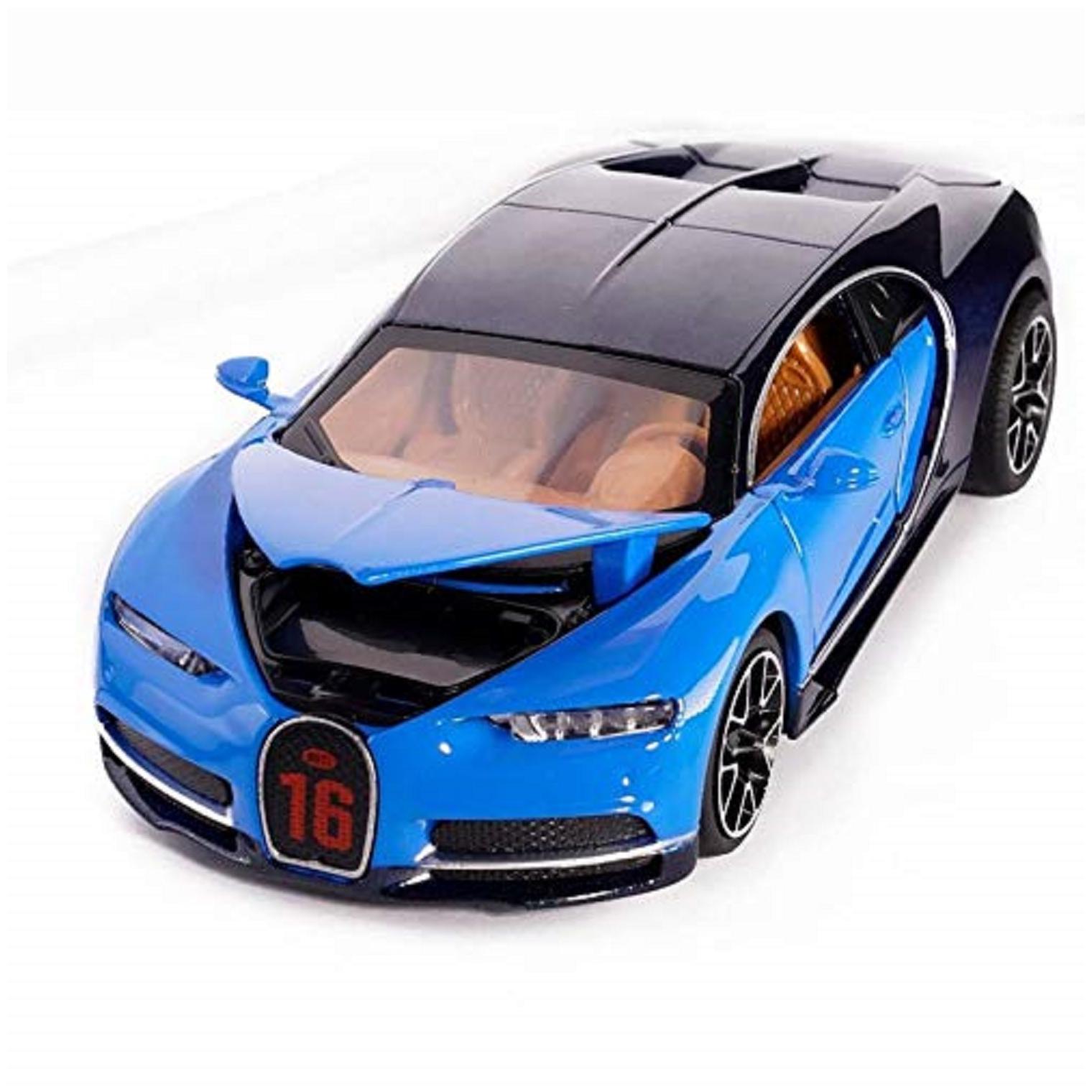 KTRS ENTERPRISE1 32 Scale Model Alloy Metal Bugatti Chiron Sports Car Model with Light and Sound Open Doors Pull Toy (Colour May Vary)
KTRS ENTERPRISE1 32 Scale Model Alloy Metal Bugatti Chiron Sports Car Model with Light and Sound Open Doors Pull Toy (Colour May Vary)