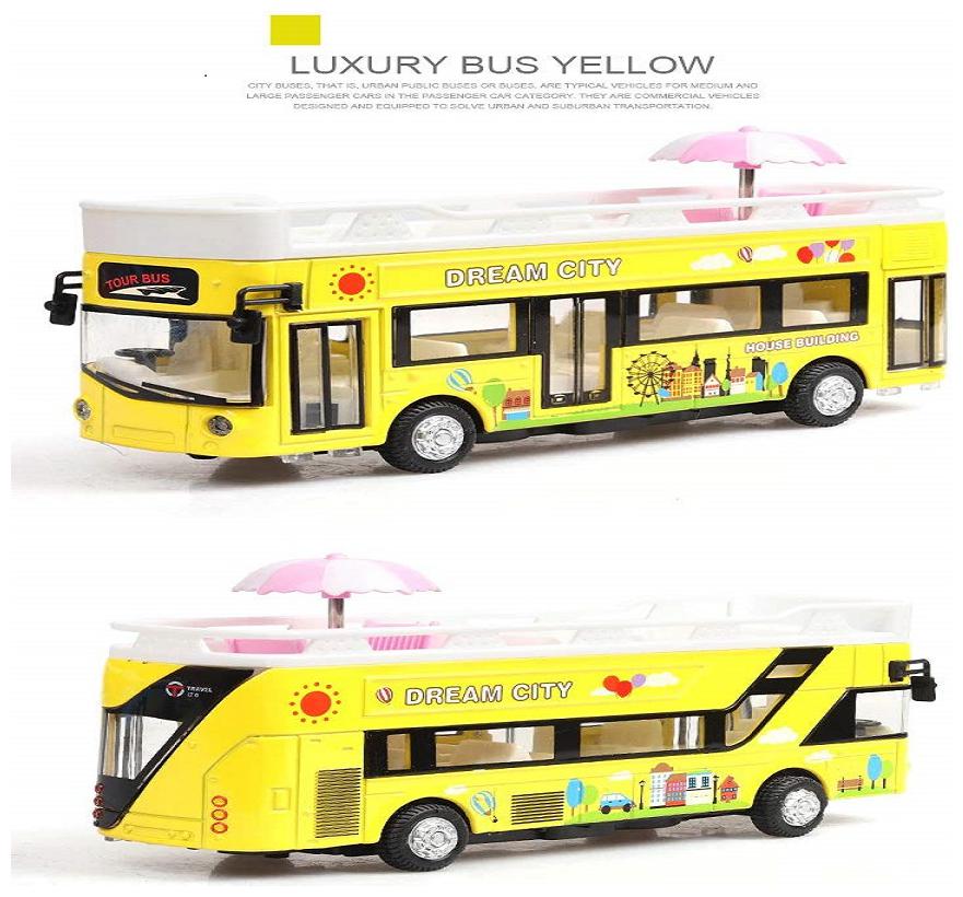 KTRS ENTERPRISELondon Bus Toys Metal Car Alloy Diecasts Toy Vehicle Car Model Miniature Model Double Sightseeing Bus Toy (Colour May Vary 3 Years)
KTRS ENTERPRISELondon Bus Toys Metal Car Alloy Diecasts Toy Vehicle Car Model Miniature Model Double Sightseeing Bus Toy (Colour May Vary 3 Years)