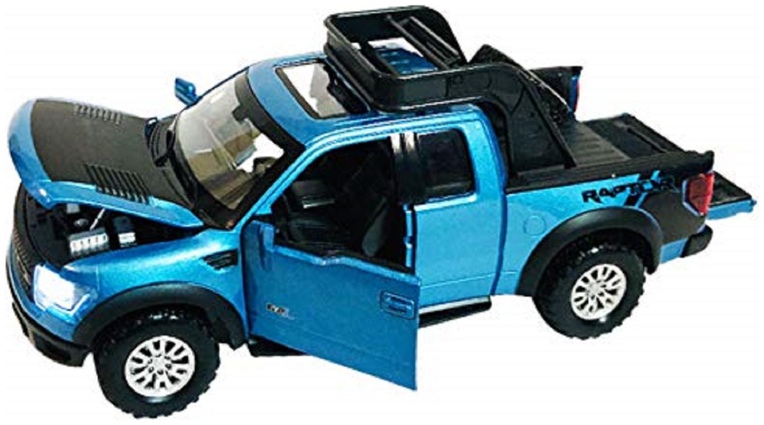 KTRS Raptor SUV Die-Cast 4 Wheel Drive Metal Car Pull Back with 4 Openable Doors Engine Cover Tail with Front and Rear Light Music
KTRS Raptor SUV Die-Cast 4 Wheel Drive Metal Car Pull Back with 4 Openable Doors Engine Cover Tail with Front and Rear Light Music