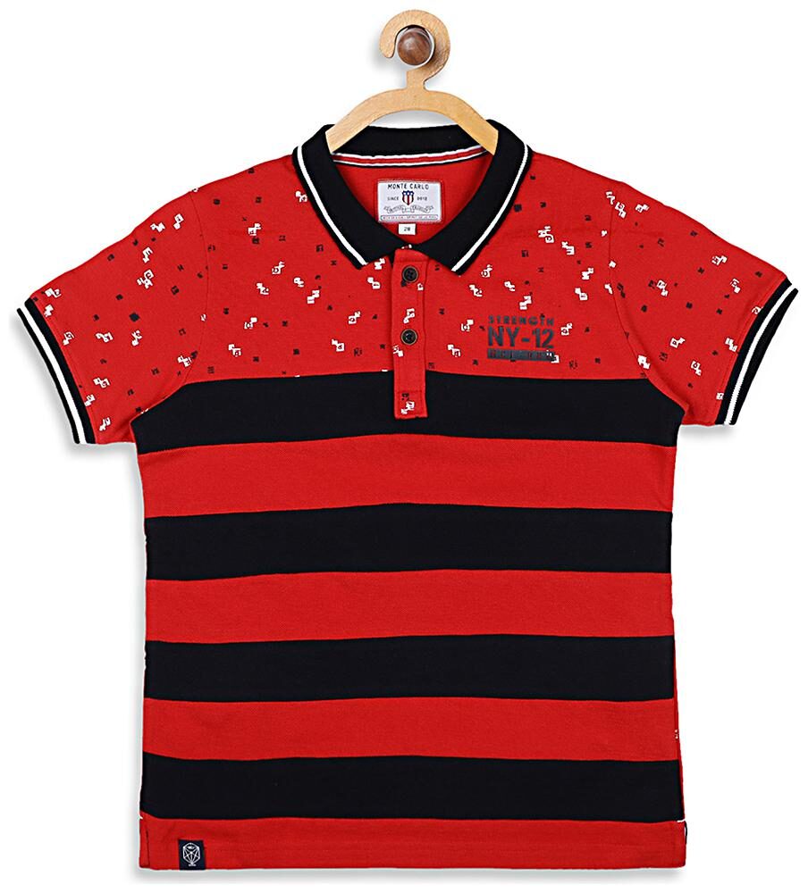 Monte Carlo Boy Cotton blend Printed T-shirt - Red
Monte Carlo Boy Cotton blend Printed T-shirt - Red