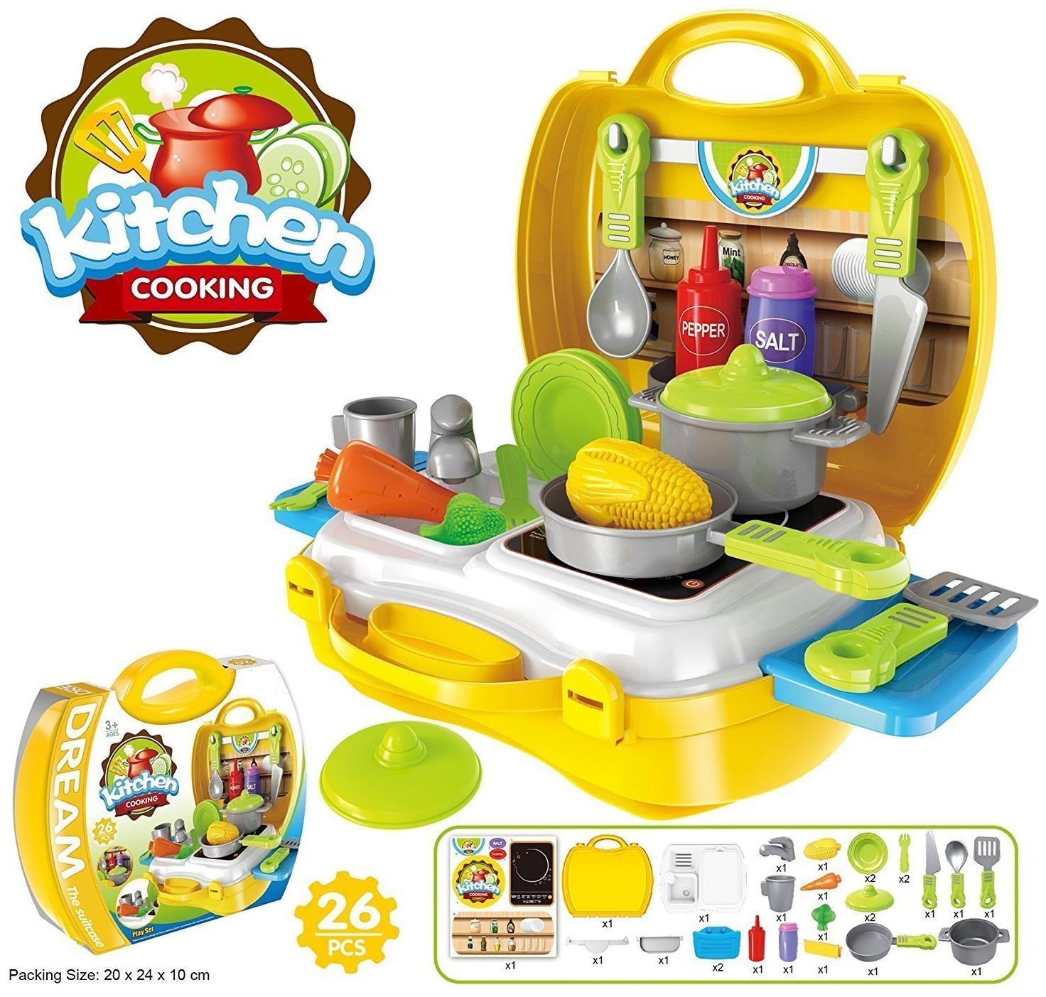 New Toy chehar enterprise Ultimate Kid Chef s Bring Along Kitchen Pretend Play Toys Suitcase Set
New Toy chehar enterprise Ultimate Kid Chef s Bring Along Kitchen Pretend Play Toys Suitcase Set