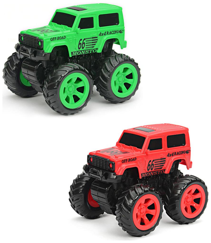 NHR Combo Pack of 2 Mini Friction Powered Unbreakable Cars for Kids Big Rubber Tires Pull Back Monster Toy Car for Baby Boys (Green Red)
NHR Combo Pack of 2 Mini Friction Powered Unbreakable Cars for Kids Big Rubber Tires Pull Back Monster Toy Car for Baby Boys (Green Red)