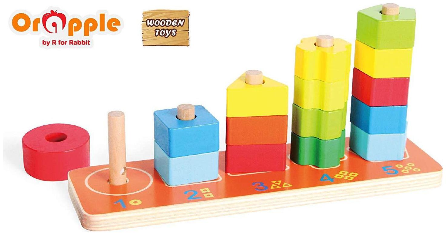 Orapple Toys by R for Rabbit3 in 1 Stacking TowerWooden Stacking Toys for Baby Learning Educational Toys for Boys Girls of 1 5 2 3 4 Yrs old age
Orapple Toys by R for Rabbit3 in 1 Stacking TowerWooden Stacking Toys for Baby Learning Educational Toys for Boys Girls of 1 5 2 3 4 Yrs old age