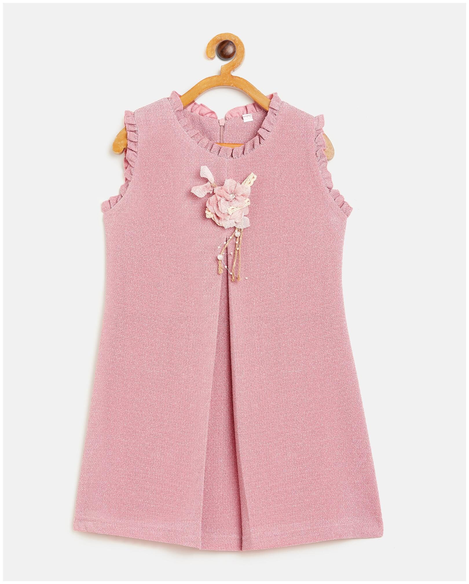 Peek a boo zoo Baby girl Polyester Solid Princess frock - Pink
Peek a boo zoo Baby girl Polyester Solid Princess frock - Pink