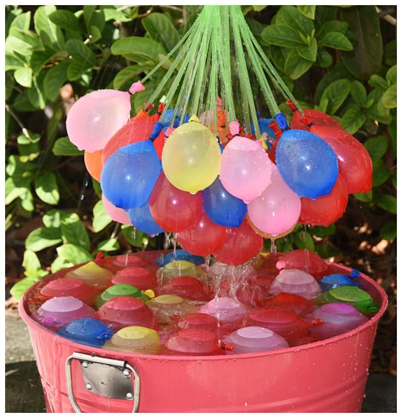 PUNIX - Bunch Of Balloons (37 Balloons) 60 Seconds Fill Automatic Tie Multi Colored Magic Bunch of Water Balloons No More Struggle or Hassle for Holi and Outdoor Water Fun for Kids (Pack Of 5)
PUNIX - Bunch Of Balloons (37 Balloons) 60 Seconds Fill Automatic Tie Multi Colored Magic Bunch of Water Balloons No More Struggle or Hassle for Holi and Outdoor Water Fun for Kids (Pack Of 5)
