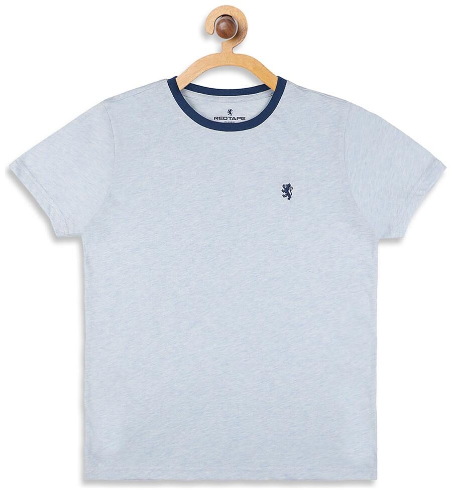 Red Tape Boy Cotton blend Solid T-shirt - Blue 
Red Tape Boy Cotton blend Solid T-shirt - Blue