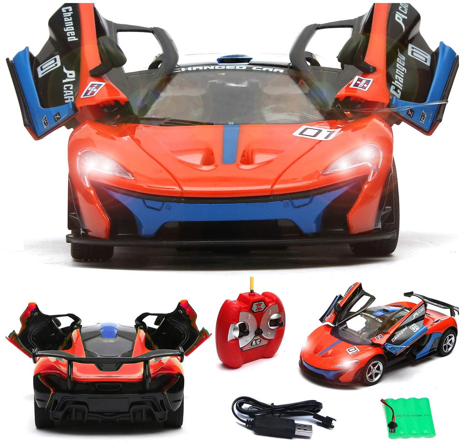 Remote Controlled Super Car for kids orange 
Remote Controlled Super Car for kids orange
