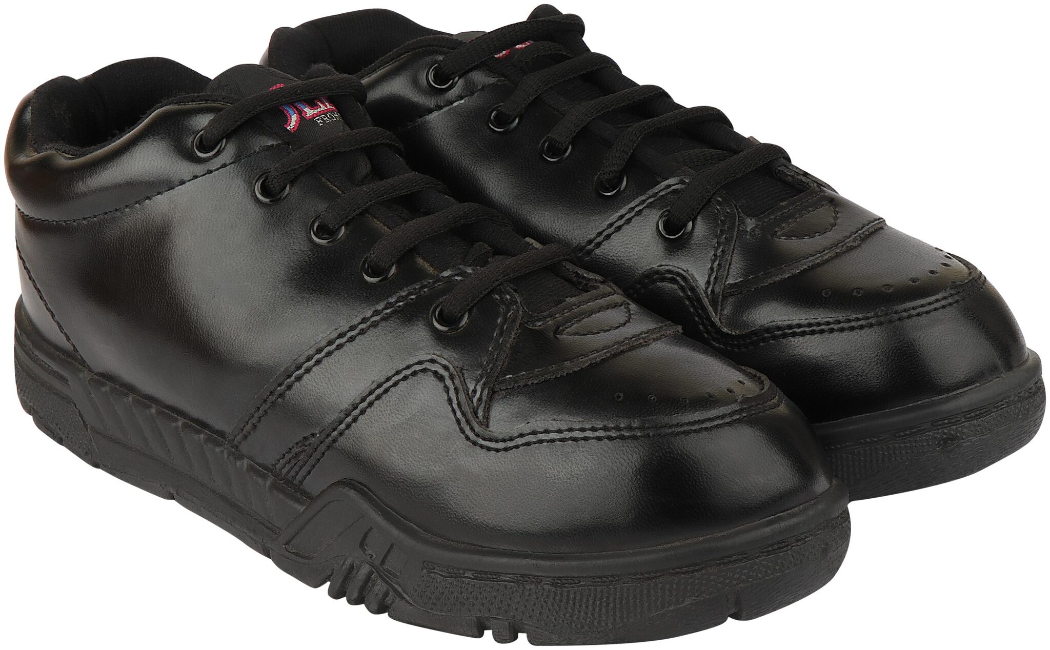 Rex Black Unisex Kids School Shoes