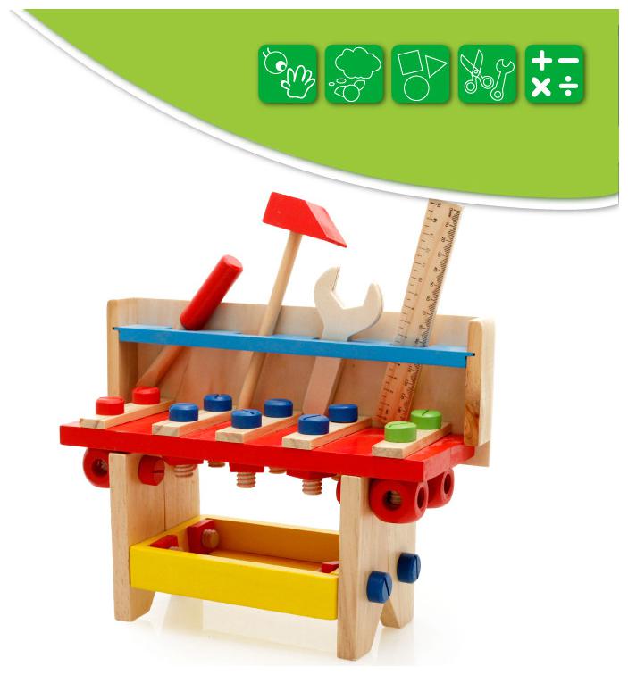 Sanyal Kids Wooden Classic Puzzle Tool Table Educational Toys Wood Model Building Puzzle Kits Tool Toys (Multicolour)
Sanyal Kids Wooden Classic Puzzle Tool Table Educational Toys Wood Model Building Puzzle Kits Tool Toys (Multicolour)