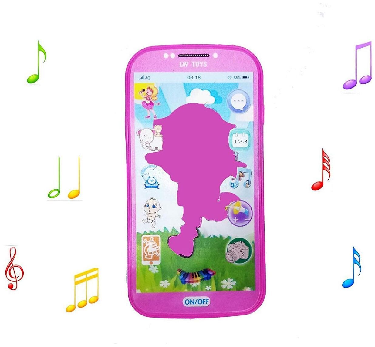 Shanaya Digital Mobile Phone with Touch Screen Feature Amazing Sound and Light Toy - DORA Assorted
Shanaya Digital Mobile Phone with Touch Screen Feature Amazing Sound and Light Toy - DORA Assorted