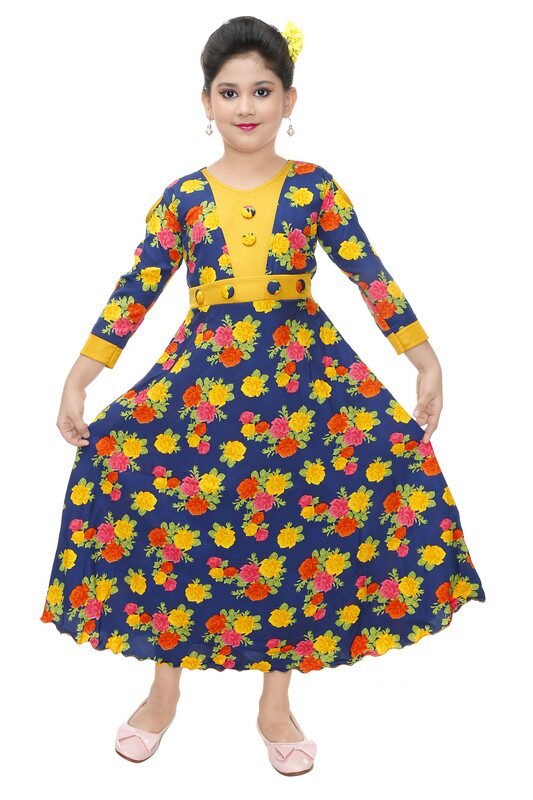 The Panda Ant Yellow Cotton Blend 3 4th Sleeves Maxi Princess Frock ( Pack of 1 ) 
The Panda Ant Yellow Cotton Blend 3 4th Sleeves Maxi Princess Frock ( Pack of 1 )