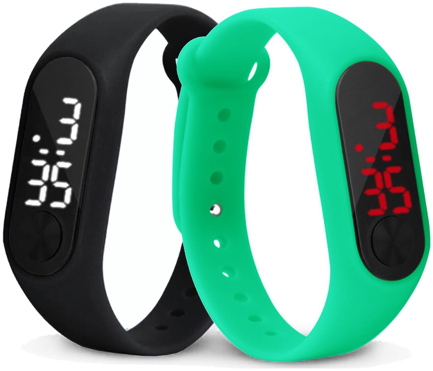 Time Up Combo of 2 Extremely Thin Waterproof Bullet-Shape Design Digital LED Kids Watches For Boys Girls-OLED-BLACK-CMB-12
Time Up Combo of 2 Extremely Thin Waterproof Bullet-Shape Design Digital LED Kids Watches For Boys Girls-OLED-BLACK-CMB-12