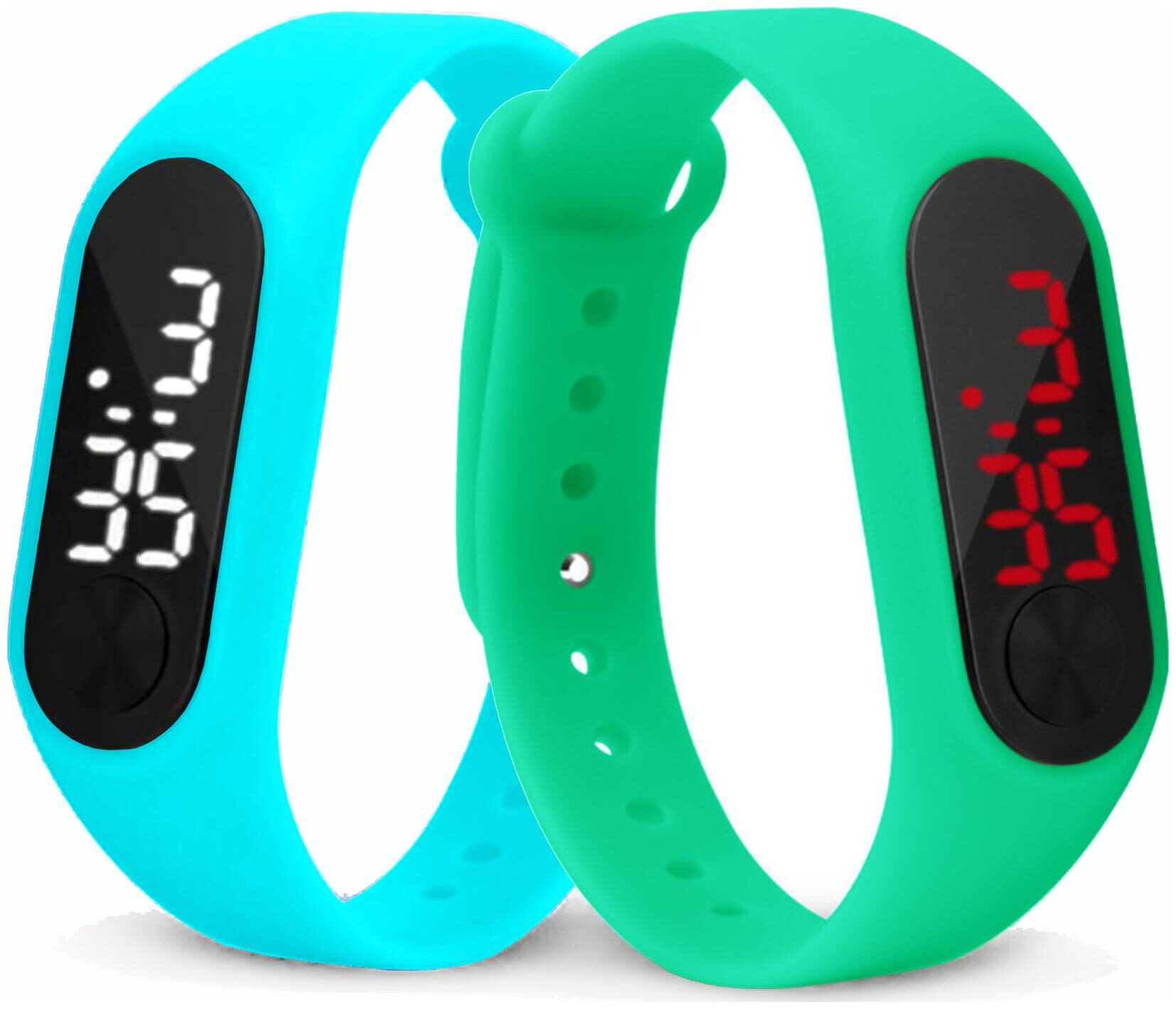Time Up Combo of 2 Extremely Thin Waterproof Bullet-Shape Design Digital LED Kids Watches For Boys Girls-OLED-AQUA-CMB-12
Time Up Combo of 2 Extremely Thin Waterproof Bullet-Shape Design Digital LED Kids Watches For Boys Girls-OLED-AQUA-CMB-12