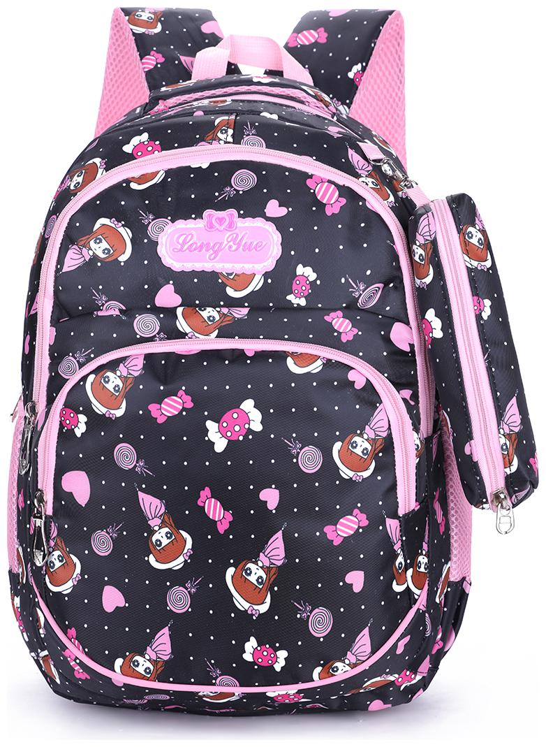 Tinytot Black School Backpack with Pencil Pouch for 3rd - 10th Std Girls Capacity 26 L
Tinytot Black School Backpack with Pencil Pouch for 3rd - 10th Std Girls Capacity 26 L