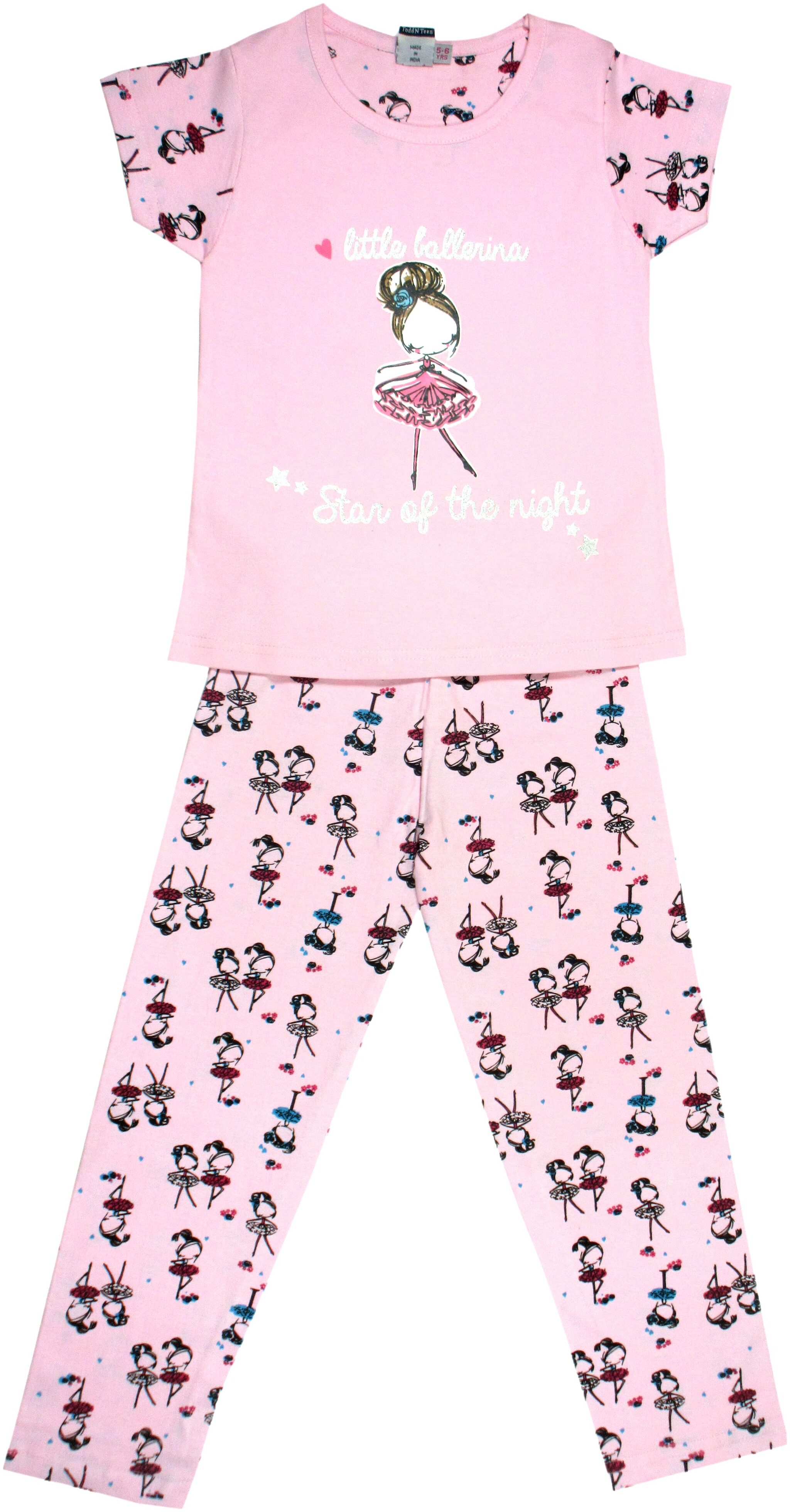 Todd N Teen Girls Round Neck Soft Cotton Casual Pink Regular Fit T-Shirt with Pants For 2 to 3 Years
Todd N Teen Girls Round Neck Soft Cotton Casual Pink Regular Fit T-Shirt with Pants For 2 to 3 Years