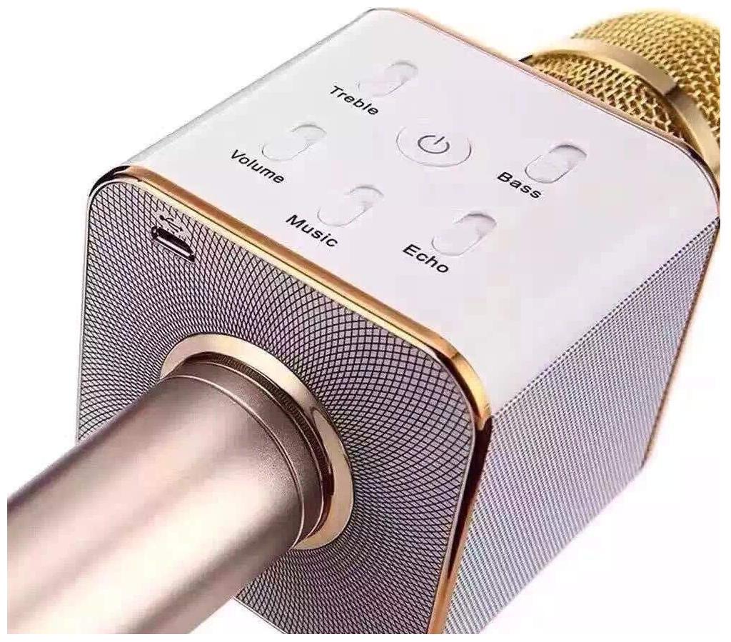 TSV Q7 Wireless Mic Multi-Function Bluetooth Karaoke Microphone With Speaker For All Smart Phones Golden
TSV Q7 Wireless Mic Multi-Function Bluetooth Karaoke Microphone With Speaker For All Smart Phones Golden