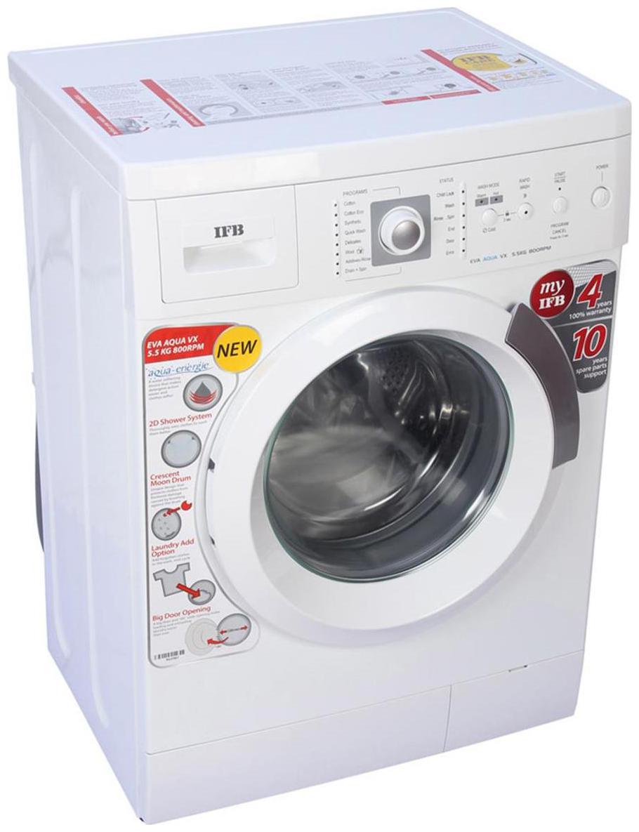 IFB 6 kg Fully Automatic Front Load Washing machine - EVA AQUA VX LDT White
IFB 6 kg Fully Automatic Front Load Washing machine - EVA AQUA VX LDT White