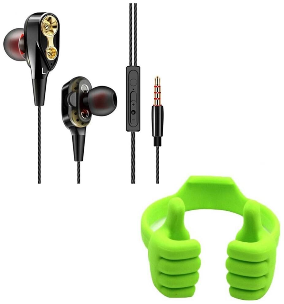 Captcha 4D Double Moving Coil Noise Cancelling Earbuds in Ear Sports Headphones with Inbuilt Microphone With OK Thumbs Up Mobile Phone Tablet Holder with Multi-angle (Multi)
Captcha 4D Double Moving Coil Noise Cancelling Earbuds in Ear Sports Headphones with Inbuilt Microphone With OK Thumbs Up Mobile Phone Tablet Holder with Multi-angle (Multi)