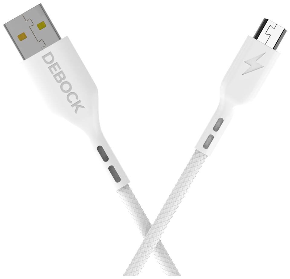 Debock 3A TPE Micro USB Data Cable Supports fasct Charging Speed With Data Sync (White)
Debock 3A TPE Micro USB Data Cable Supports fasct Charging Speed With Data Sync (White)