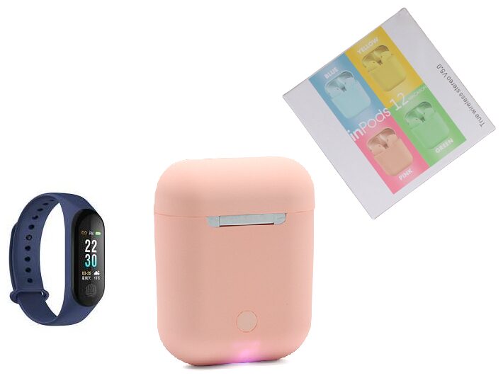 Inpods 12 Tws Bluetooth 5 0 Wireless Headphones Portable Mini Sport Earbuds Touch Model Headset With M3 Fitness Band
Inpods 12 Tws Bluetooth 5 0 Wireless Headphones Portable Mini Sport Earbuds Touch Model Headset With M3 Fitness Band