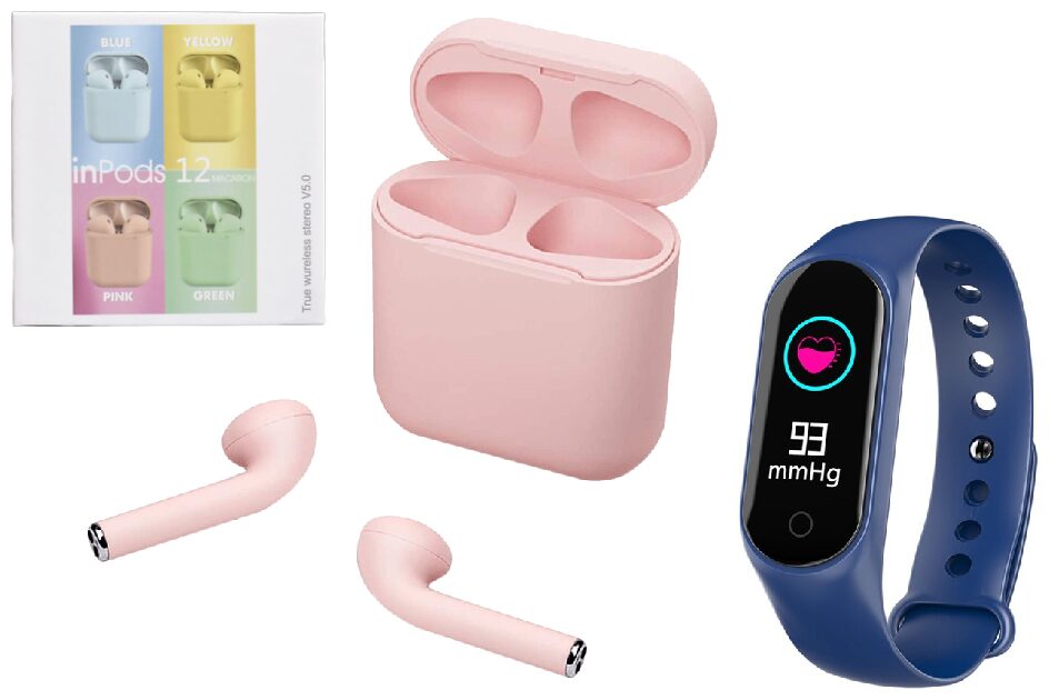 inpods 12 Wireless Touch Sensor Bluetooth Wireless in-Ear Headphone With M3 Bluetooth Smartband
inpods 12 Wireless Touch Sensor Bluetooth Wireless in-Ear Headphone With M3 Bluetooth Smartband