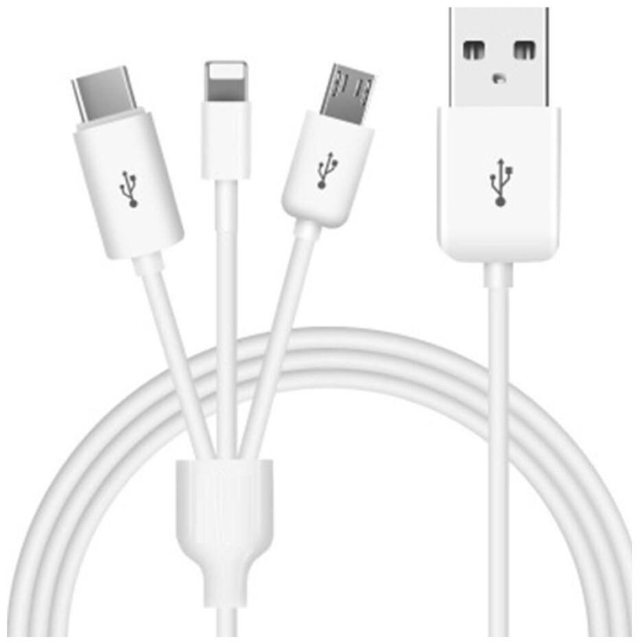 Britney World 3 in 1 Charging Cable (Android IOS) Type C Lightning and Micro USB for LG V30
Britney World 3 in 1 Charging Cable (Android IOS) Type C Lightning and Micro USB for LG V30