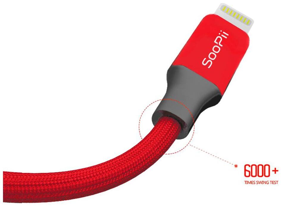 Lightning cable Nylon Braided Premium Lightning to USB Cable Length-1 2M (120CM) Ultra-Fast - 2 1 Amp Rapid Charge f orApple Supported -6 month replacement warranty(Red)
Lightning cable Nylon Braided Premium Lightning to USB Cable Length-1 2M (120CM) Ultra-Fast - 2 1 Amp Rapid Charge f orApple Supported -6 month replacement warranty(Red)