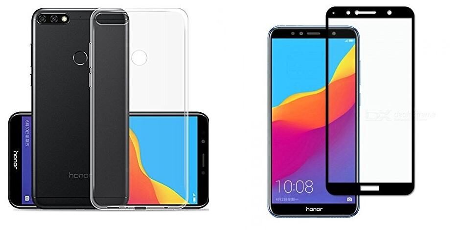Mascot Max Transparent back cover soft case with (black) 9H tempered glass 0 33mm 2 5D glass for Huawei Honor 7A
Mascot Max Transparent back cover soft case with (black) 9H tempered glass 0 33mm 2 5D glass for Huawei Honor 7A