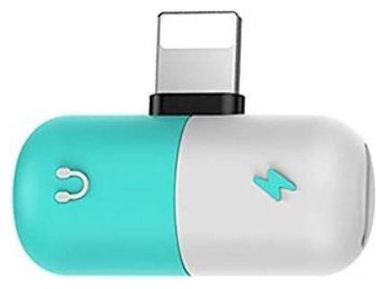 MENDLY Lightning Adapter Splitter - 2 in 1 Charger Headphone Splitter (Compatible with Mobile Phones HDTV Camcorder DVD TV White Blue) 
MENDLY Lightning Adapter Splitter - 2 in 1 Charger Headphone Splitter (Compatible with Mobile Phones HDTV Camcorder DVD TV White Blue)