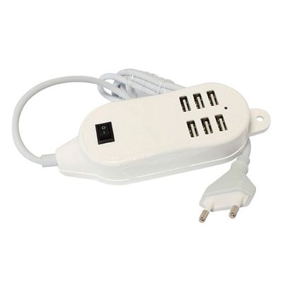 Probeatz 6 USB Port Multiple Wall USB Charger 15W 3A Smart Adapter Mobile Phone Charging Data Device
Probeatz 6 USB Port Multiple Wall USB Charger 15W 3A Smart Adapter Mobile Phone Charging Data Device