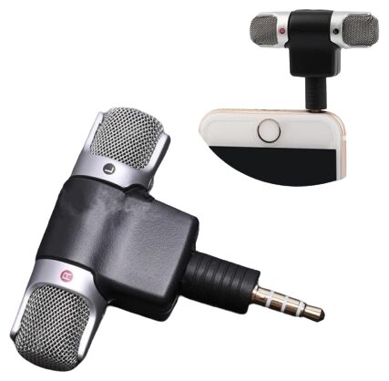 Professional Mini High Quality Microphone with 3 5 mm Jack for All iOS Android Devices - Black By Crystal Digital 3 5mm
Professional Mini High Quality Microphone with 3 5 mm Jack for All iOS Android Devices - Black By Crystal Digital 3 5mm