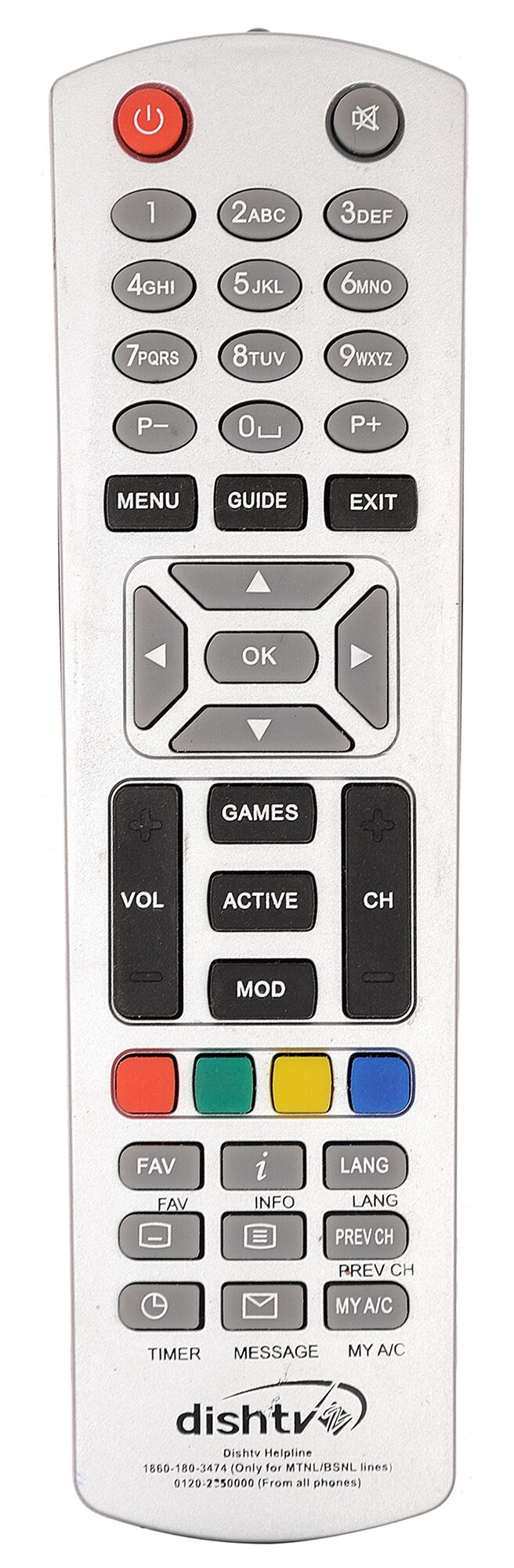 RL Sons - dishtv Remote Control Compatible with dishtv SD (Standard Definition) Set Top Box
RL Sons - dishtv Remote Control Compatible with dishtv SD (Standard Definition) Set Top Box