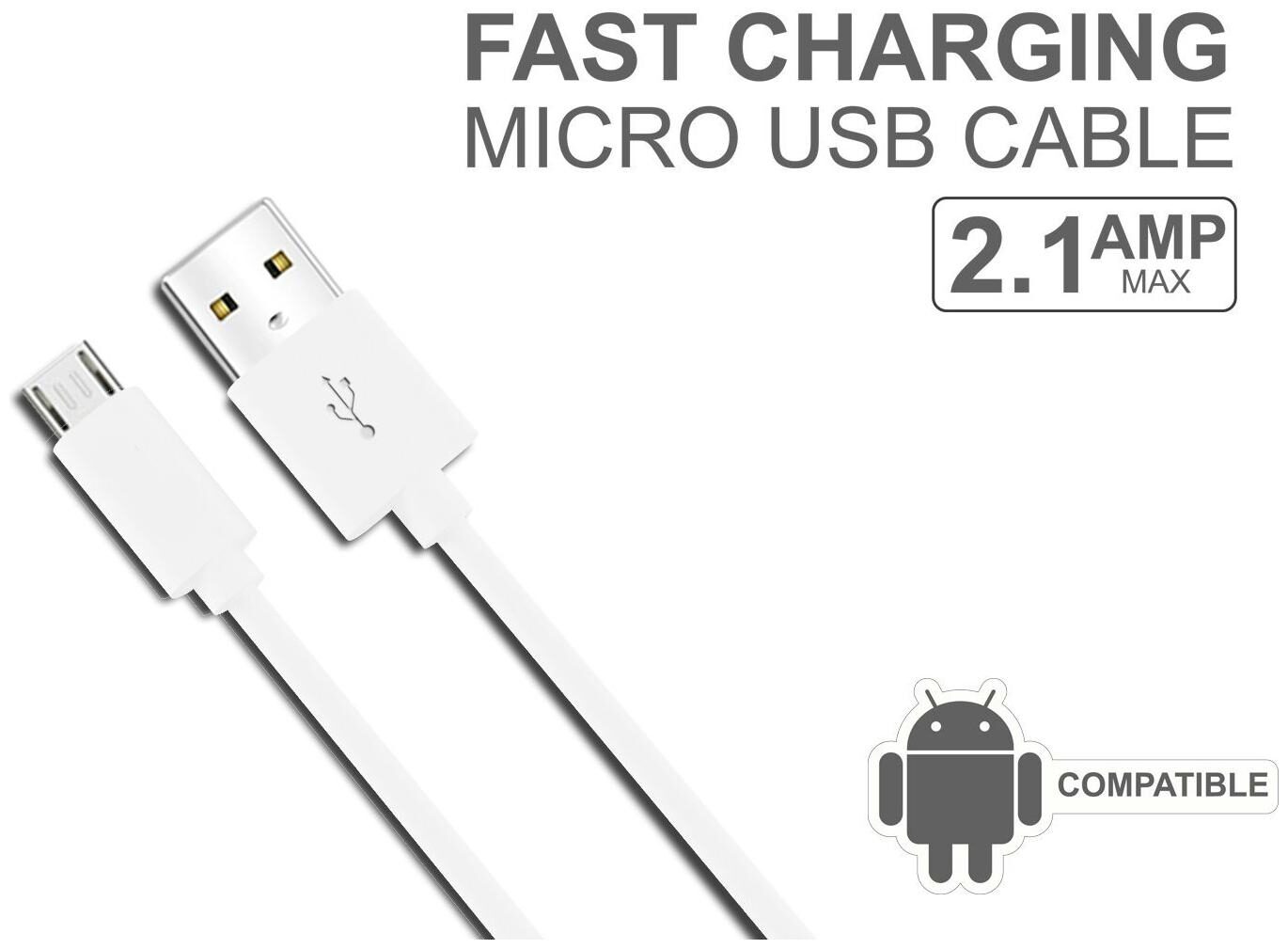 All Smart Phones Compatible USB Data Cable and High Speed Data Transfer (1 Meter White)
All Smart Phones Compatible USB Data Cable and High Speed Data Transfer (1 Meter White)