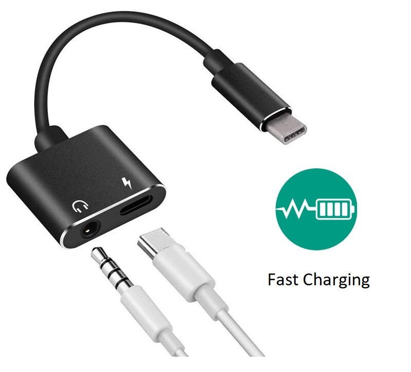 Shopline 2 in 1 Type-C to 3 5 mm Head Aux Audio USB Cable and Headphone Splitter for All Type-C Smartphones
Shopline 2 in 1 Type-C to 3 5 mm Head Aux Audio USB Cable and Headphone Splitter for All Type-C Smartphones