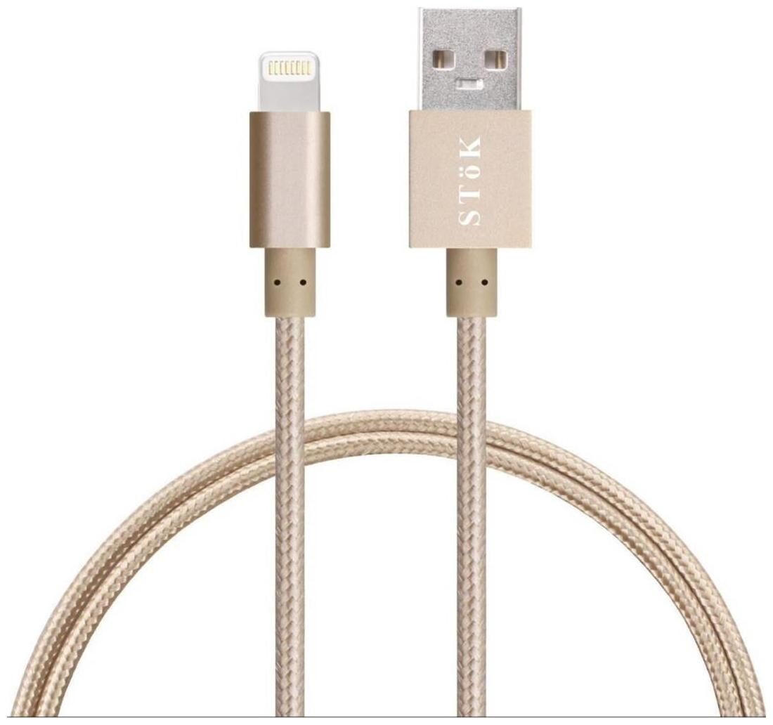 SToK (LUCB1-G) Lightning 8 Pin Cable 0 97 m (3 2 ft) Extra Long Nylon Braided Universal Micro USB Charger High Speed Sync Charge Cord Wire for for iPhone 6s 6 5 5s (GOLD)
SToK (LUCB1-G) Lightning 8 Pin Cable 0 97 m (3 2 ft) Extra Long Nylon Braided Universal Micro USB Charger High Speed Sync Charge Cord Wire for for iPhone 6s 6 5 5s (GOLD)