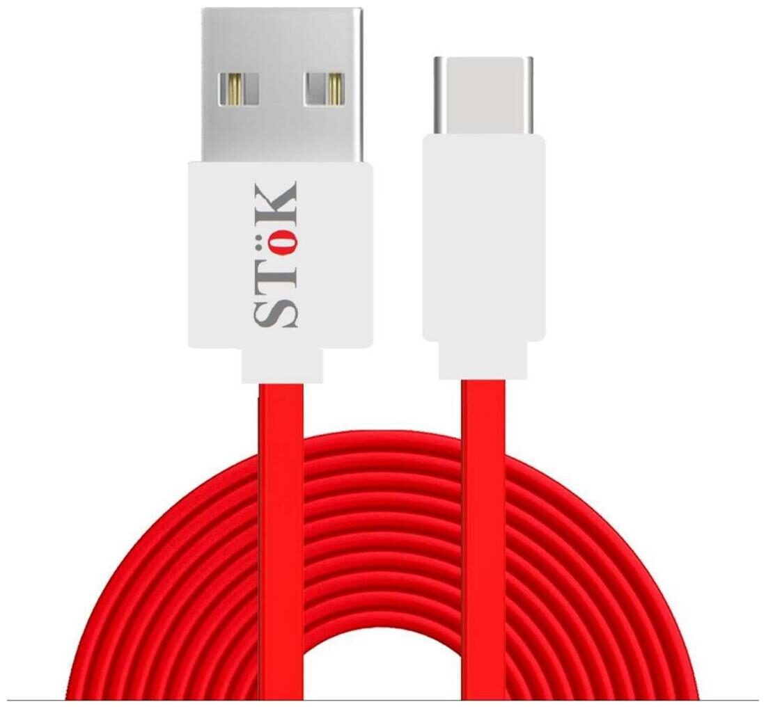 SToK ST-FTC02 (Red) Type C Charging Sync Data Cable (USB C to USB A 3 0) 3 3 ft long Cable for All Your Compatible Tablet And Smartphone Type C Devices
SToK ST-FTC02 (Red) Type C Charging Sync Data Cable (USB C to USB A 3 0) 3 3 ft long Cable for All Your Compatible Tablet And Smartphone Type C Devices
