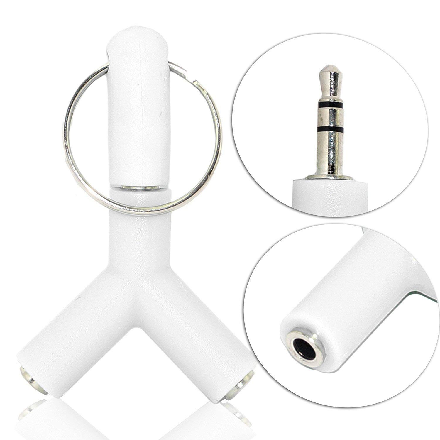 Tech-X Y Shape 3 5mm Male To 2 Female EP Stereo Audio Headphone Earphone Splitter Adapter(WHITE)
Tech-X Y Shape 3 5mm Male To 2 Female EP Stereo Audio Headphone Earphone Splitter Adapter(WHITE)