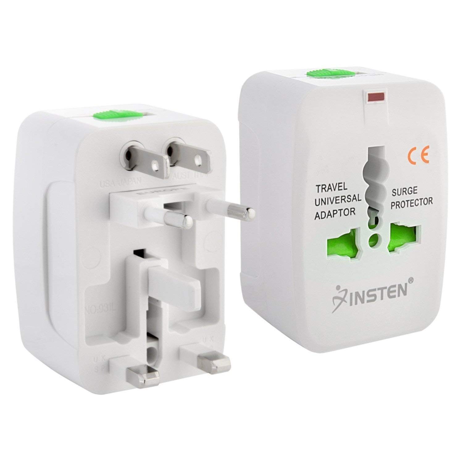 TSV All-in-One Smart International Adaptor with 2 USB Plug Charger Adapter for USA UK AUS 100 240V (White)
TSV All-in-One Smart International Adaptor with 2 USB Plug Charger Adapter for USA UK AUS 100 240V (White)